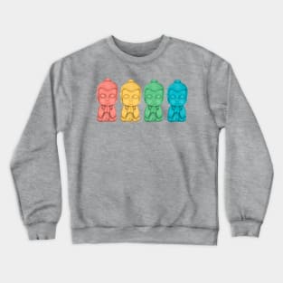 A little row of Buddhas Crewneck Sweatshirt